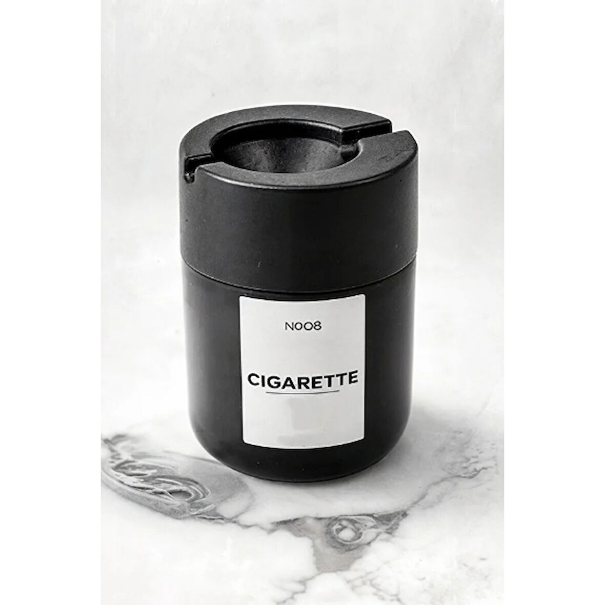 Büro Ev Ofis Dekoru için Siyah Cam Küllük