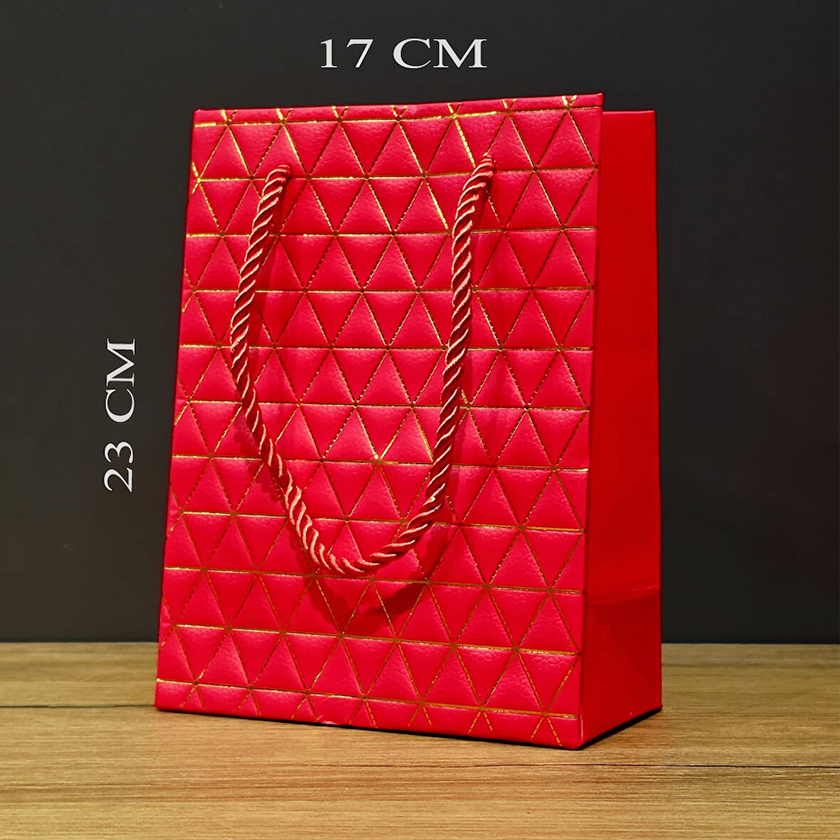 Büro Ev Ofis Hediyesi için Mini Kızık GoldenKarton Çanta