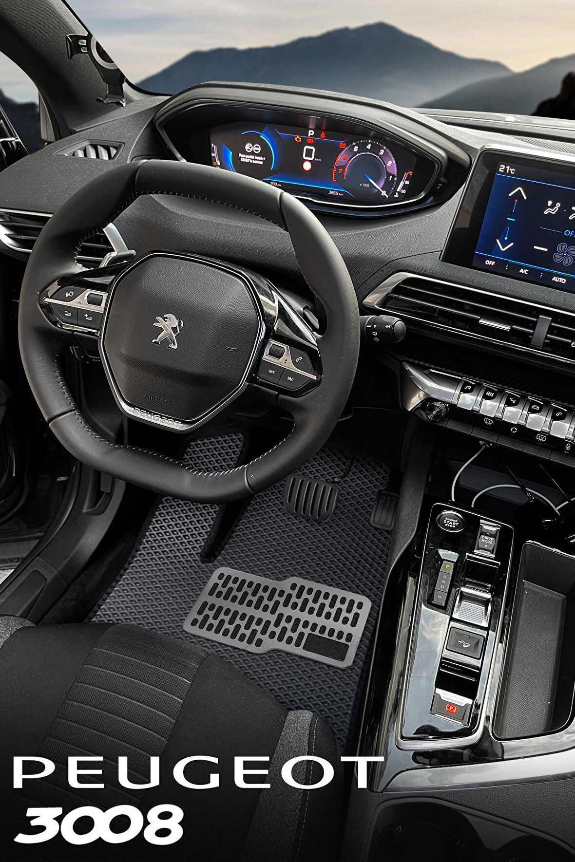 Peugeot 3008 Premium Eva Paspas Seti Tam Set Paspas Takımı - Antrasit