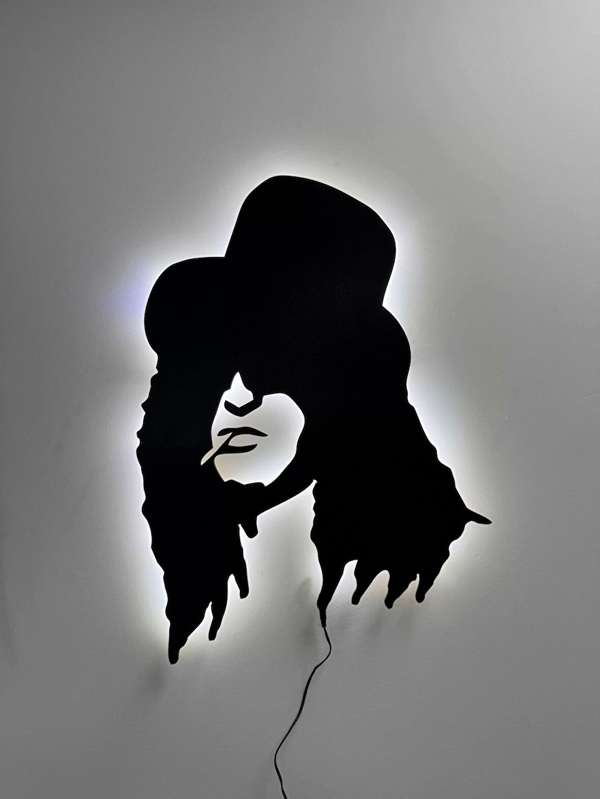 Slash Gitarist Led Işıklı Tablo