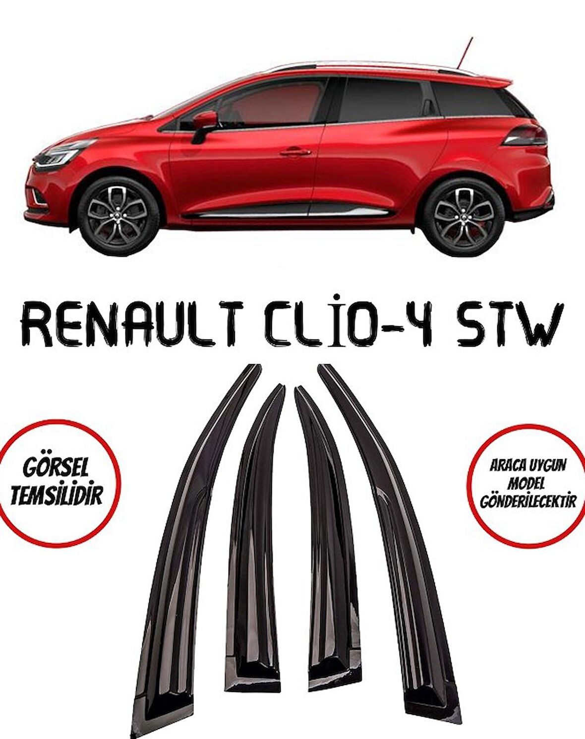 Balp Renault Clio 4 Stw Cam Rüzgarlığı 4lü 2012-2019 Arası