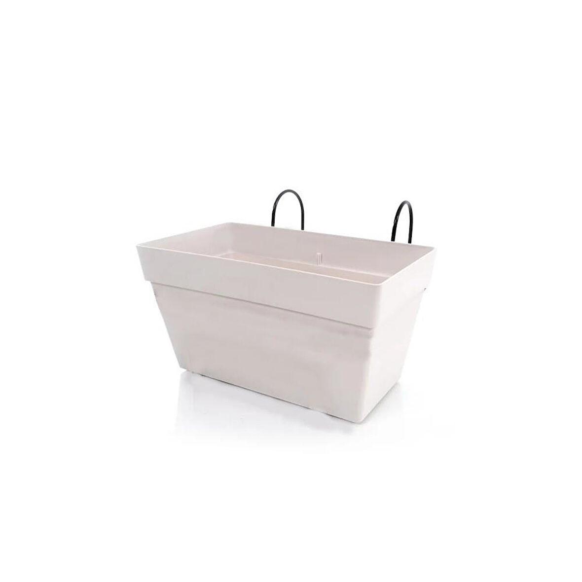 Omnipazar SO-YB01A Dekoratif Askılı Yalı Balkon Saksı 6.5 Litre No 1 Kirli Beyaz (113)