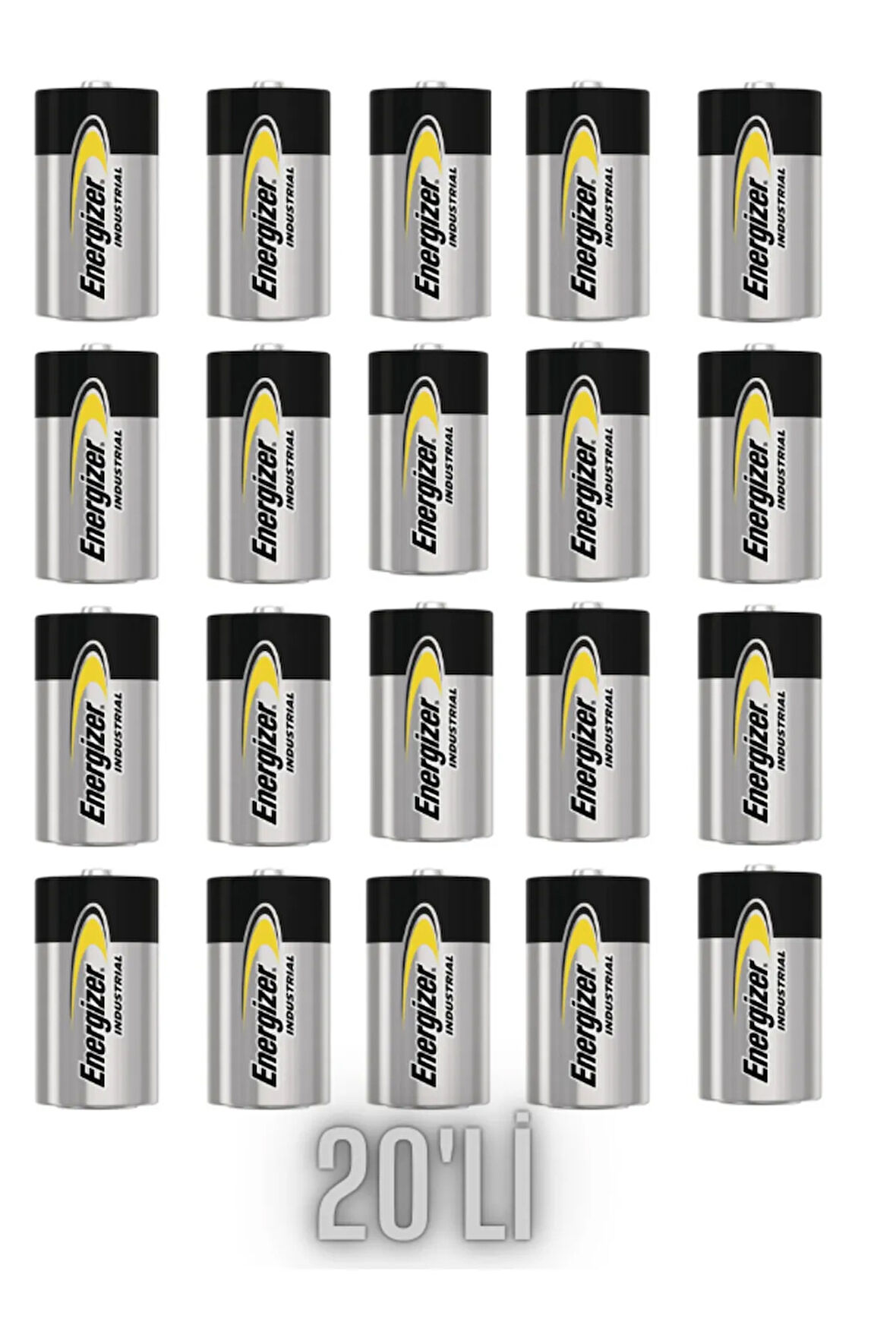 C Size Endüstriyel Orta Boy Pil 20Lİ