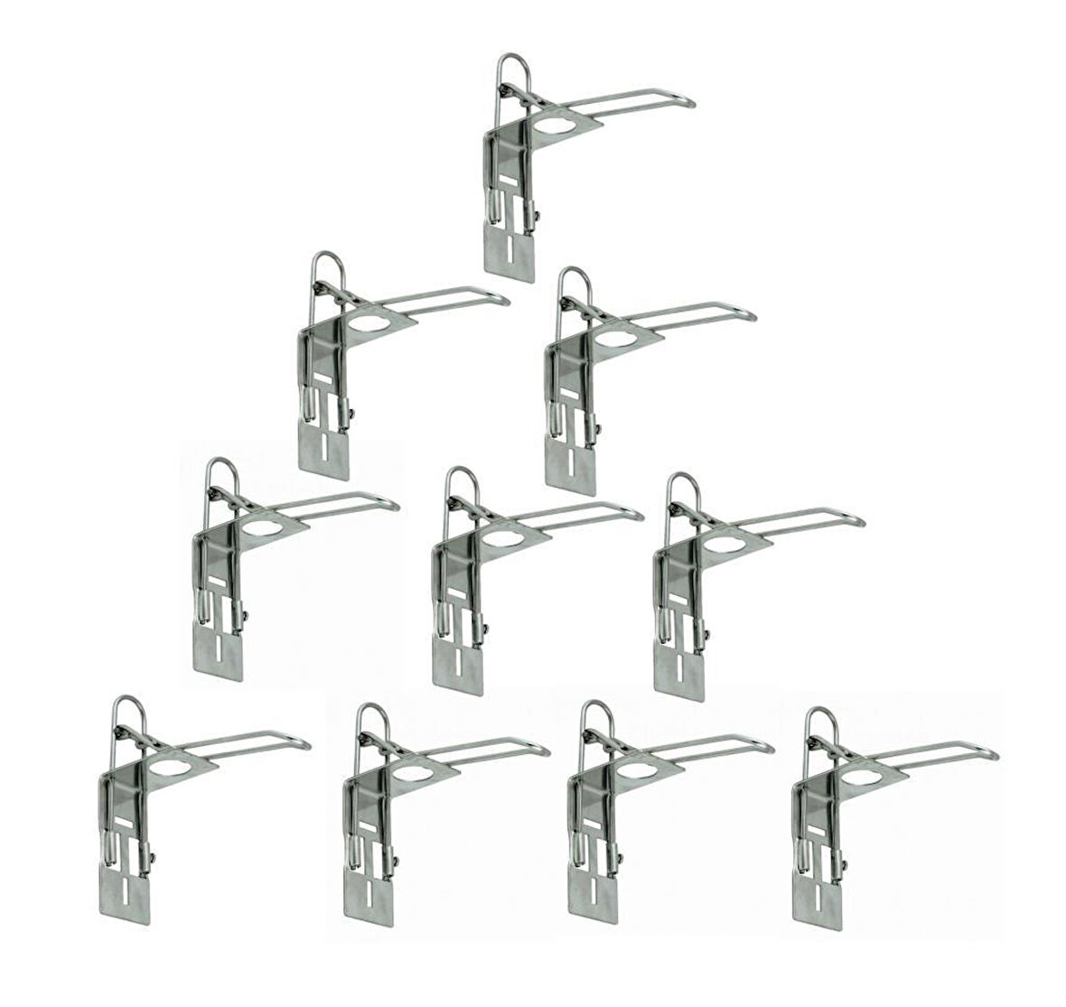 Omniwash Krom Dirsek Basmalı Dezenfektan Duvar Askı Aparatı 10 Adet