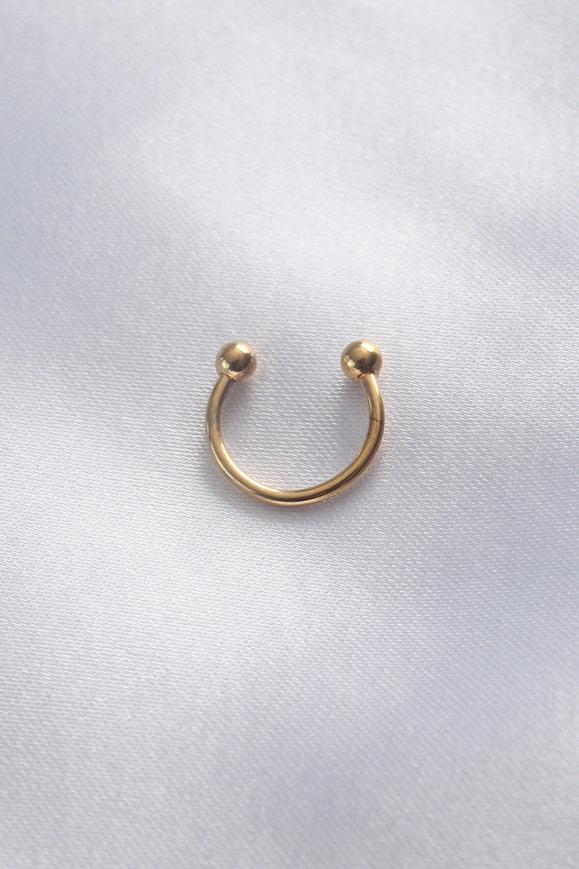 316L Cerrahi Çelik Minimal Toplu Gold Renk Halka Piercing