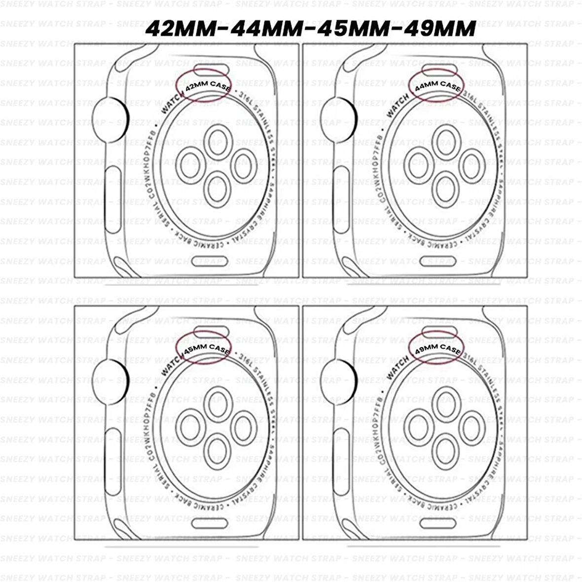 Apple Watch 42mm 44mm 45mm Watch Seri 3 4 5 6 7 Se Uyumlu Ironweft Döküm Çelik Metal Kordon
