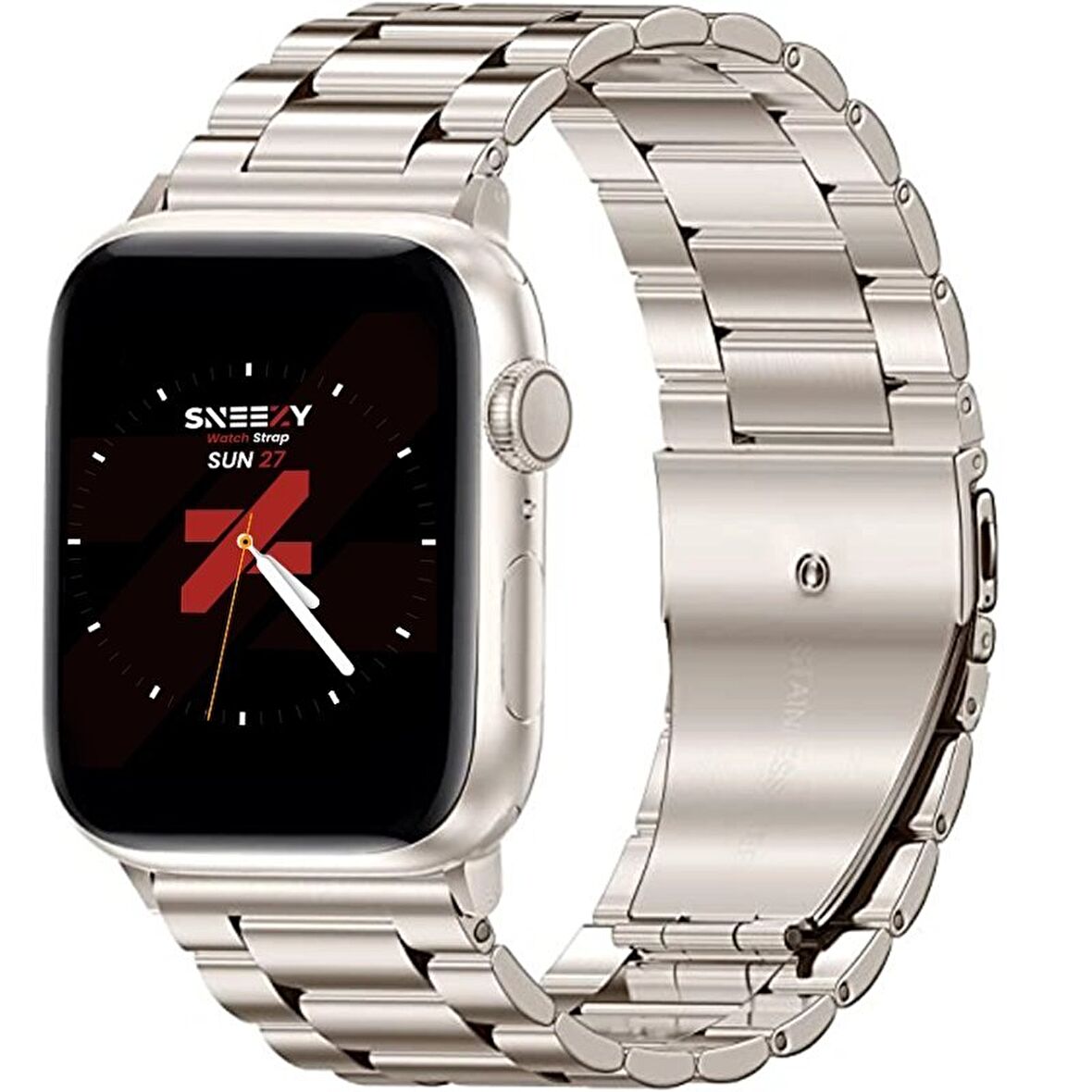 Apple Watch 38mm 40mm 41mm Watch Seri 3 4 5 6 7 Se Uyumlu Ironweft Döküm Çelik Metal Kordon