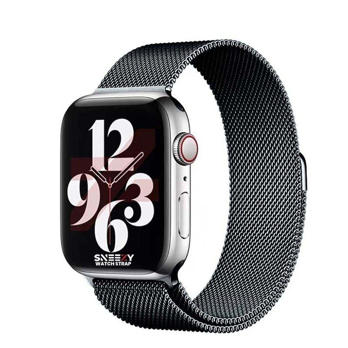 Apple Watch 42mm 44mm 45mm Seri 3 4 5 6 7 8 Se Uyumlu Woven Wire Tasarım Metal Hasır Kordon