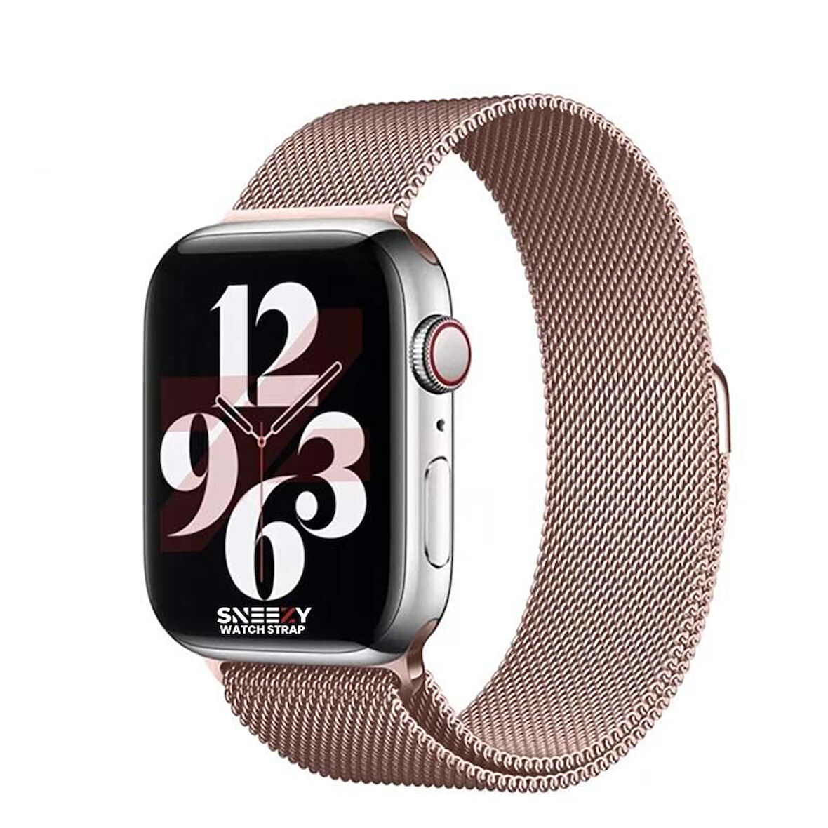 Apple Watch 42mm 44mm 45mm Seri 3 4 5 6 7 8 Se Uyumlu Woven Wire Tasarım Metal Hasır Kordon