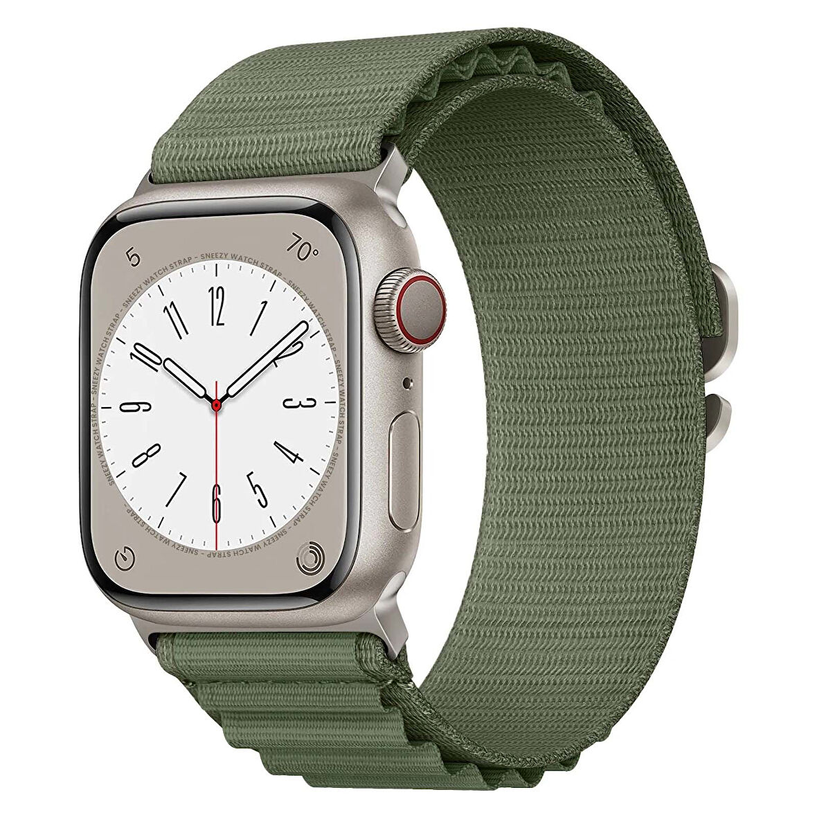 Apple Watch 42mm 44mm 45mm Seri 1 2 3 4 5 6 7 8 Se Uyumlu Frost Alpine Loop Kordon