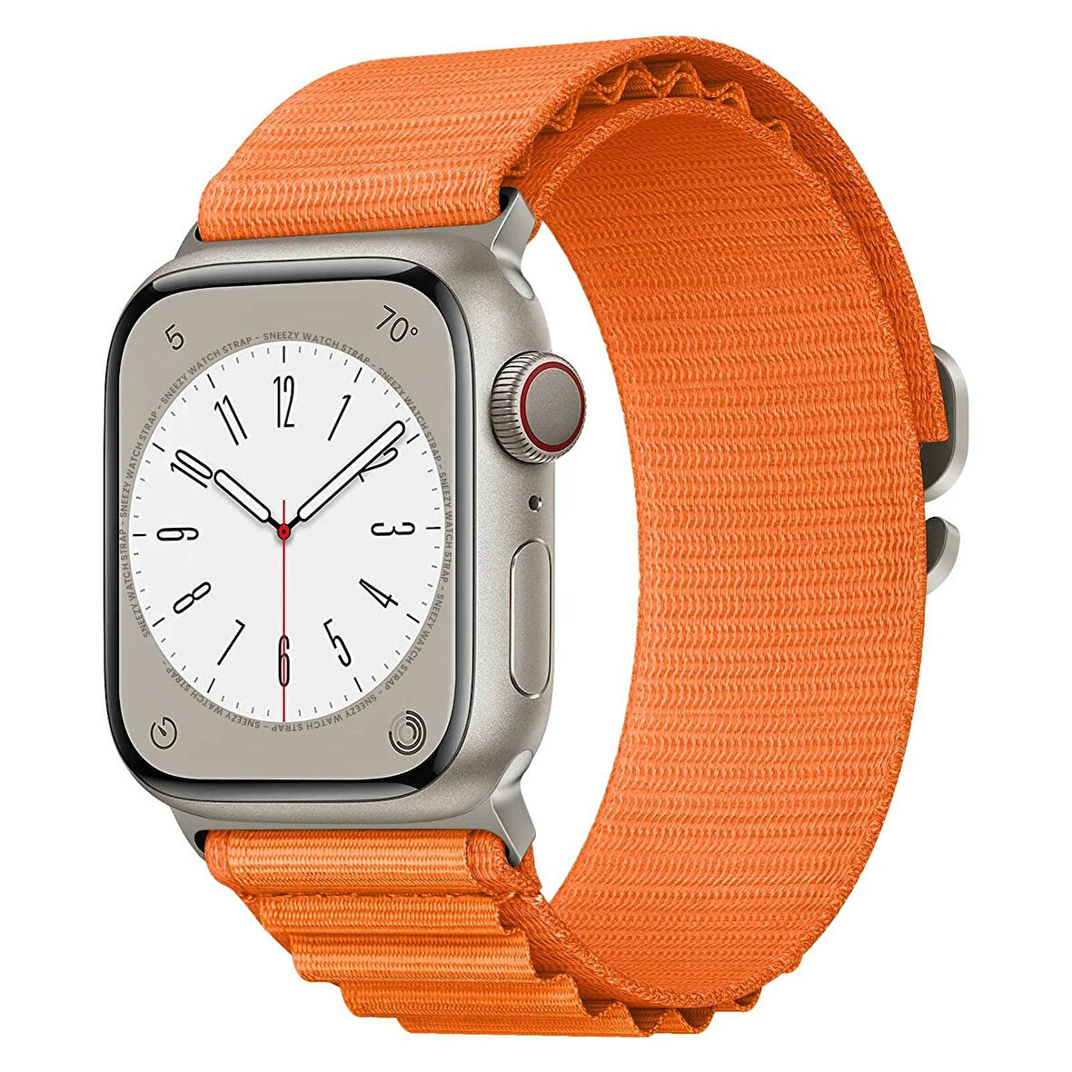 Apple Watch 42mm 44mm 45mm Seri 1 2 3 4 5 6 7 8 Se Uyumlu Frost Alpine Loop Kordon