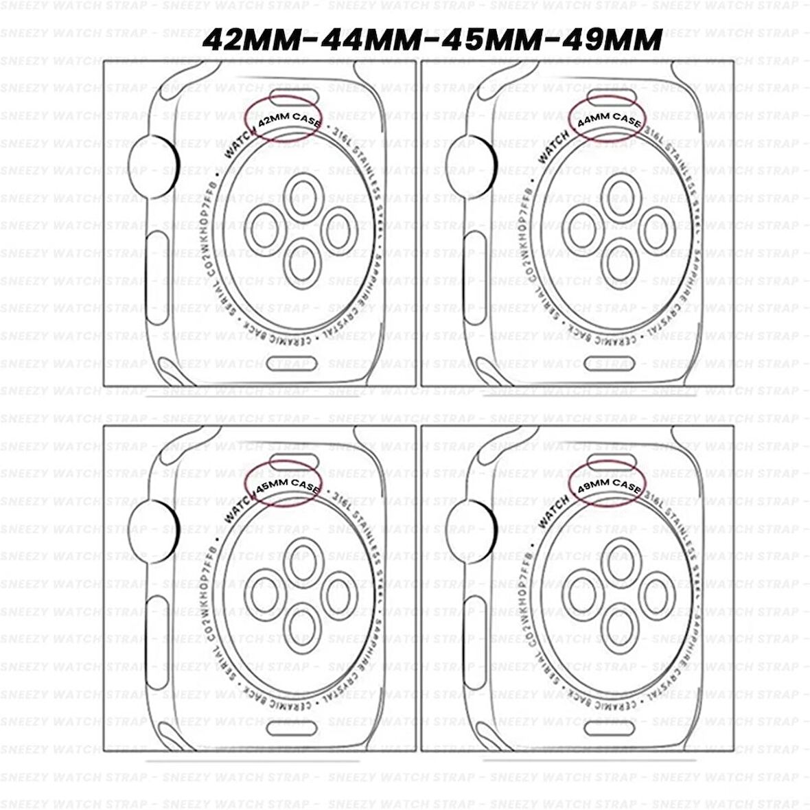 Apple Watch 42mm 44mm 45mm Seri 1 2 3 4 5 6 7 8 Se Uyumlu Wander Trail Loop Kordon