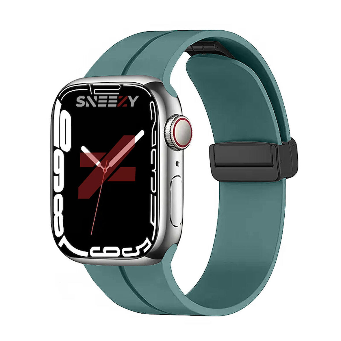 Apple Watch 38mm 40mm 41mm Seri 1 2 3 4 5 6 7 8 Se Uyumlu Coastal Manyetik Tokalı Silikon Kordon