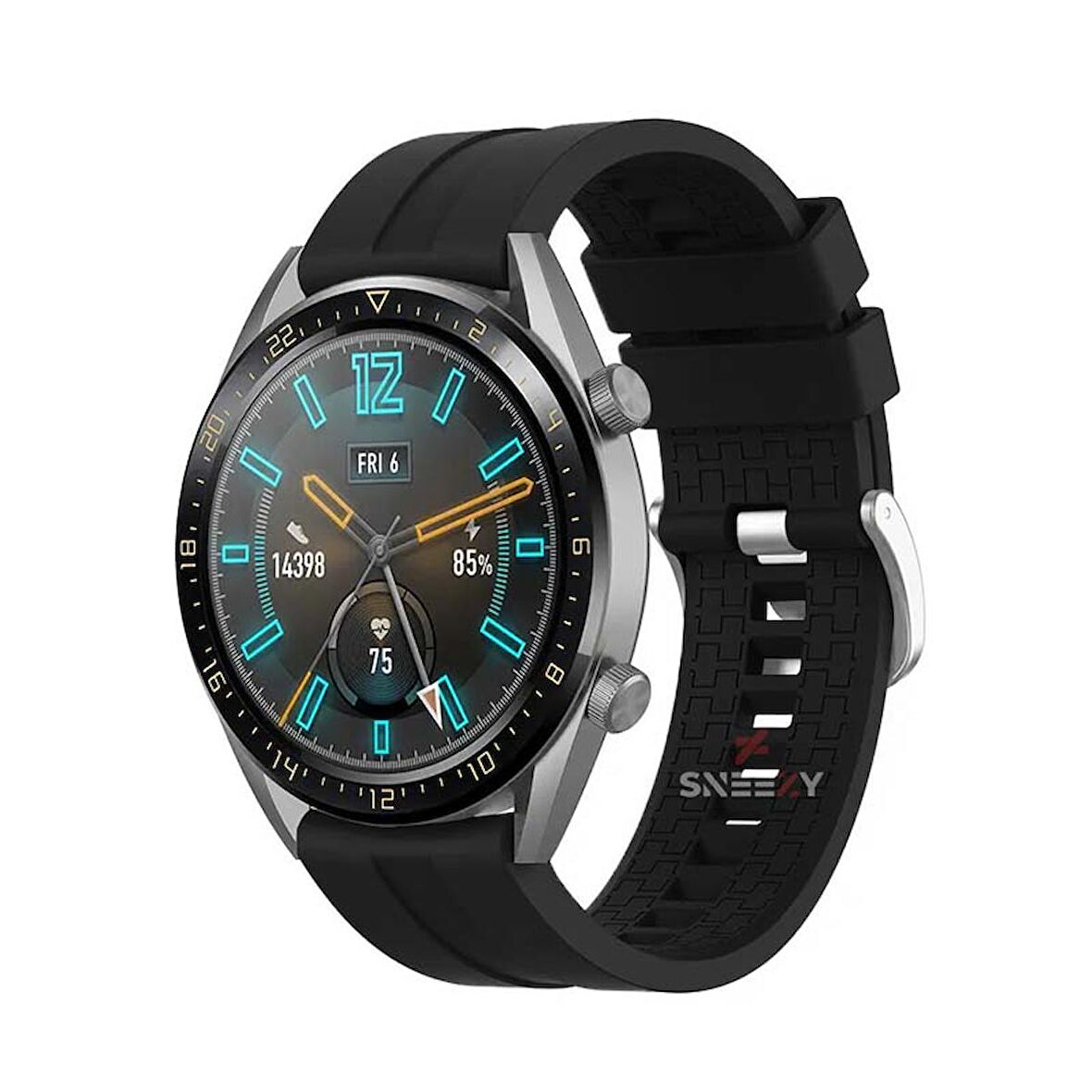 Huawei Watch 3 Elite-Classic 46mm-Watch 3 Pro-Elite 22mm Uyumlu NovaGT Supreme Silikon Kordon