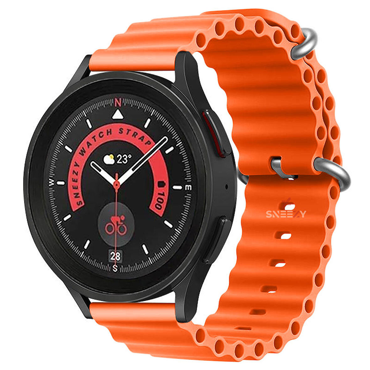 Huawei Watch GT2 Elite-Sport-Classic 46mm-GT2 Pro 22mm Uyumlu Seaflex Ocean Silikon Kordon