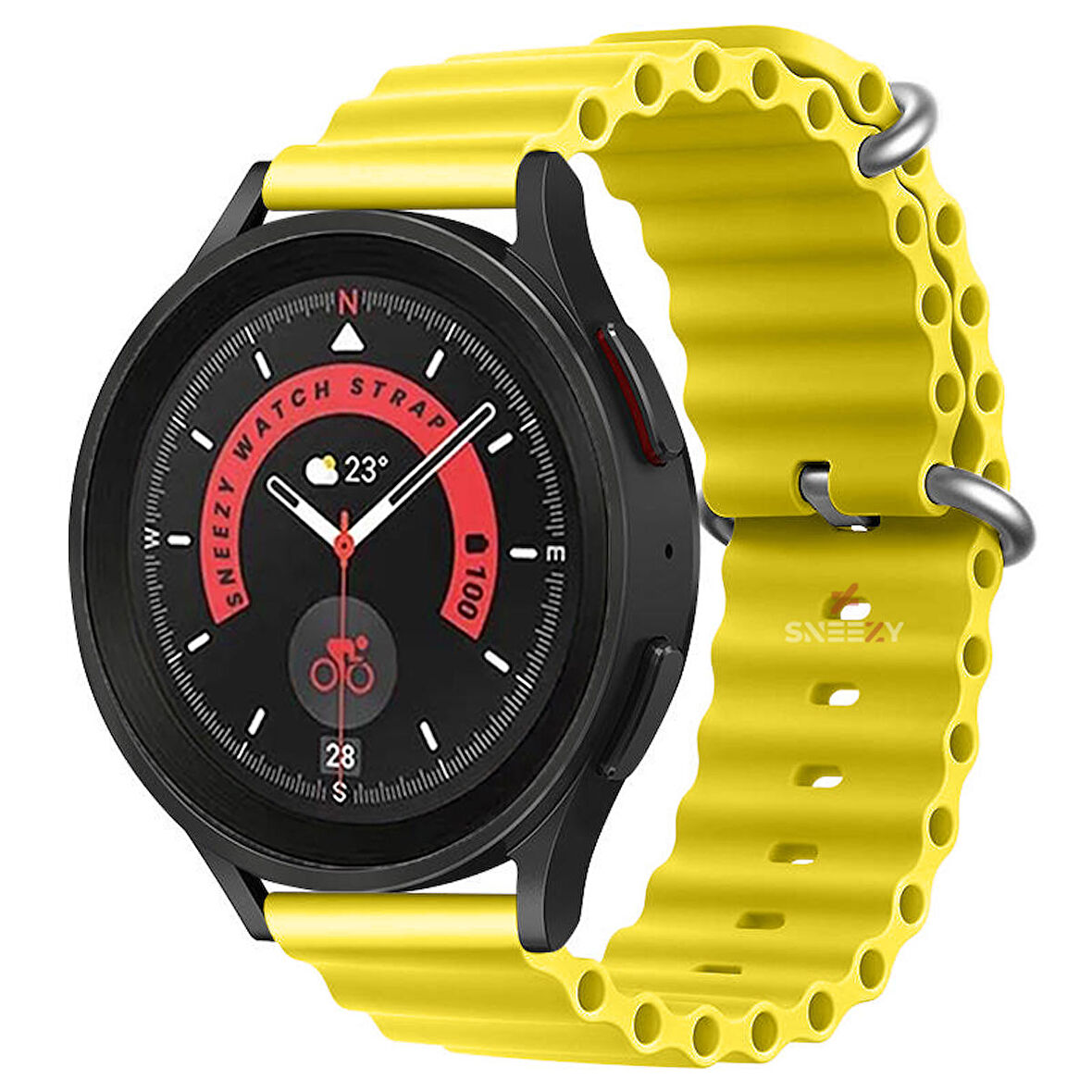 Huawei Watch GT Runner-Sport 46mm- GT2 E 22mm Uyumlu Seaflex Ocean Silikon Kordon