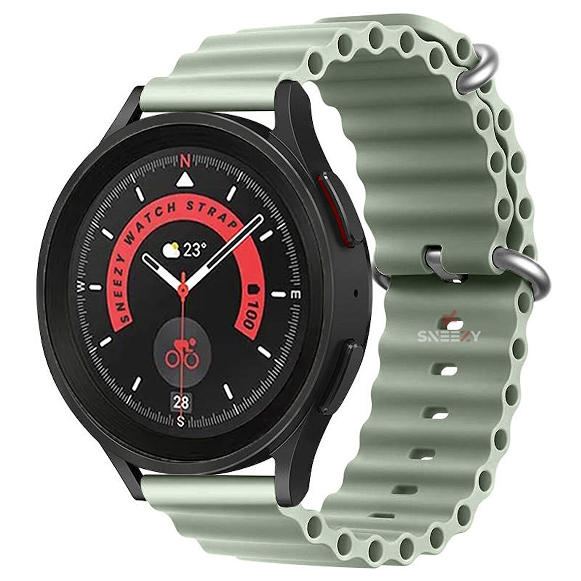 Huawei Watch GT Runner-Sport 46mm- GT2 E 22mm Uyumlu Seaflex Ocean Silikon Kordon