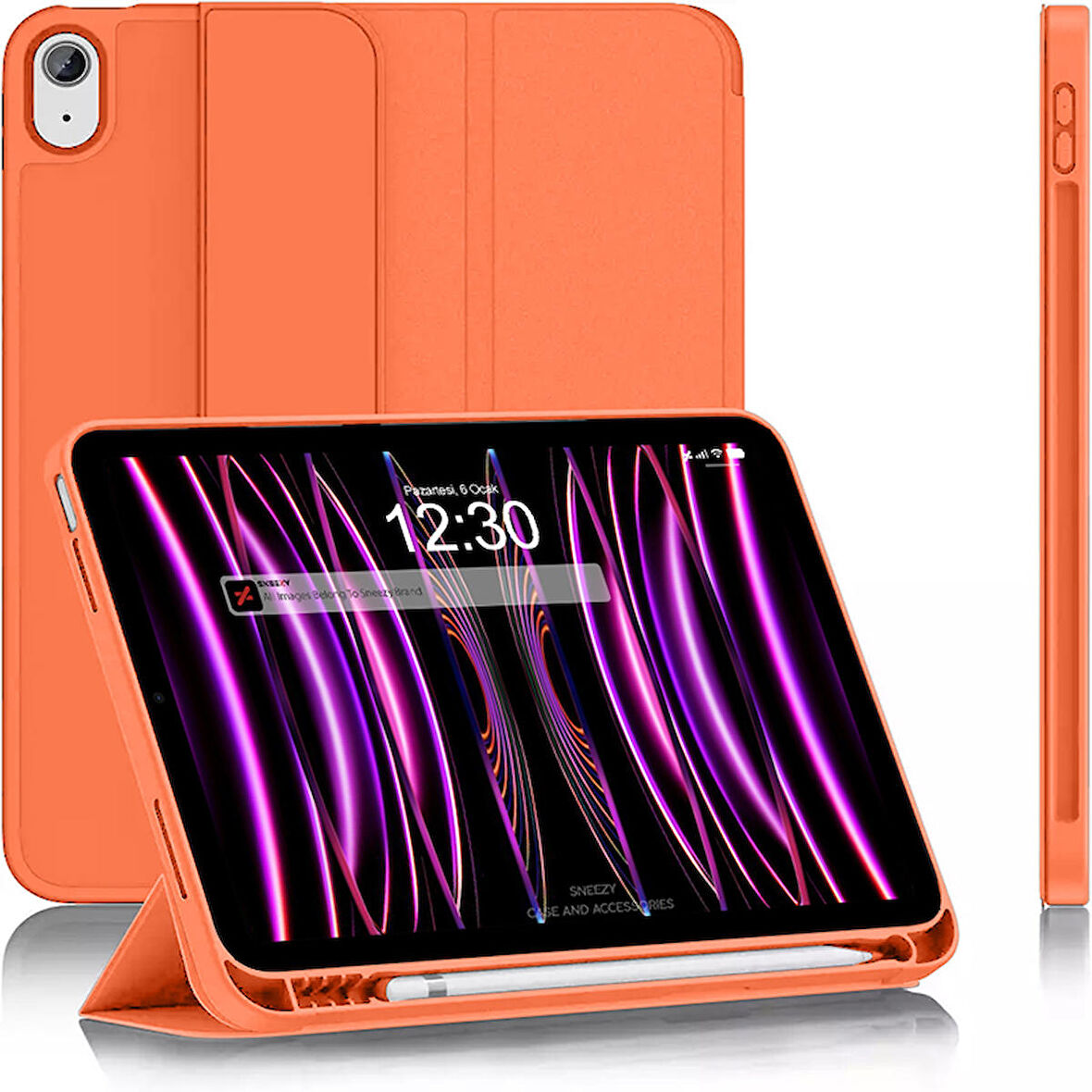 Apple iPad Air 4. 5. Nesil 10.9 İnç Kılıf Craft Kalem Bölmeli Uyku Modlu Kapaklı Smart Case