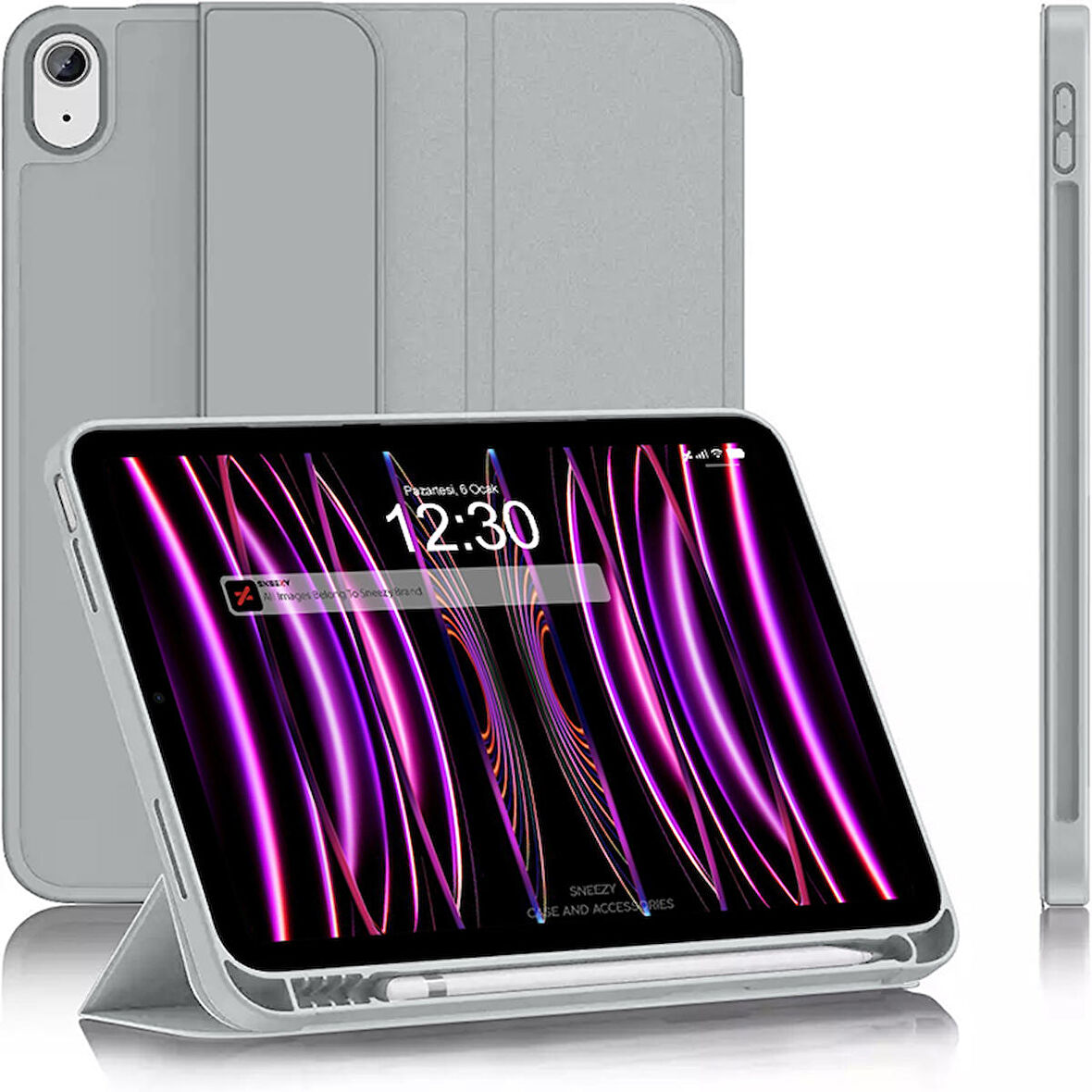 Apple iPad 10.Nesil 10.9 İnç Kılıf Craft Kalem Bölmeli Uyku Modlu Kapaklı Smart Case