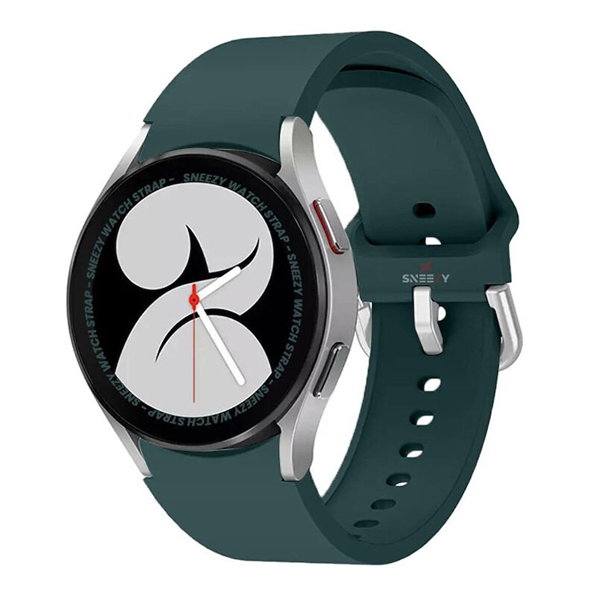 Samsung Galaxy Watch 4 5 Pro 40 42 44 45 46mm Uyumlu Orjinal Tasarım Kavisli PureLux Silikon Kordon