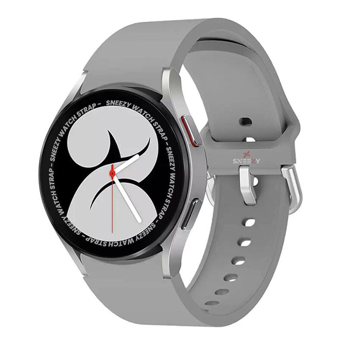 Samsung Galaxy Watch 4 5 Pro 40 42 44 45 46mm Uyumlu Orjinal Tasarım Kavisli PureLux Silikon Kordon