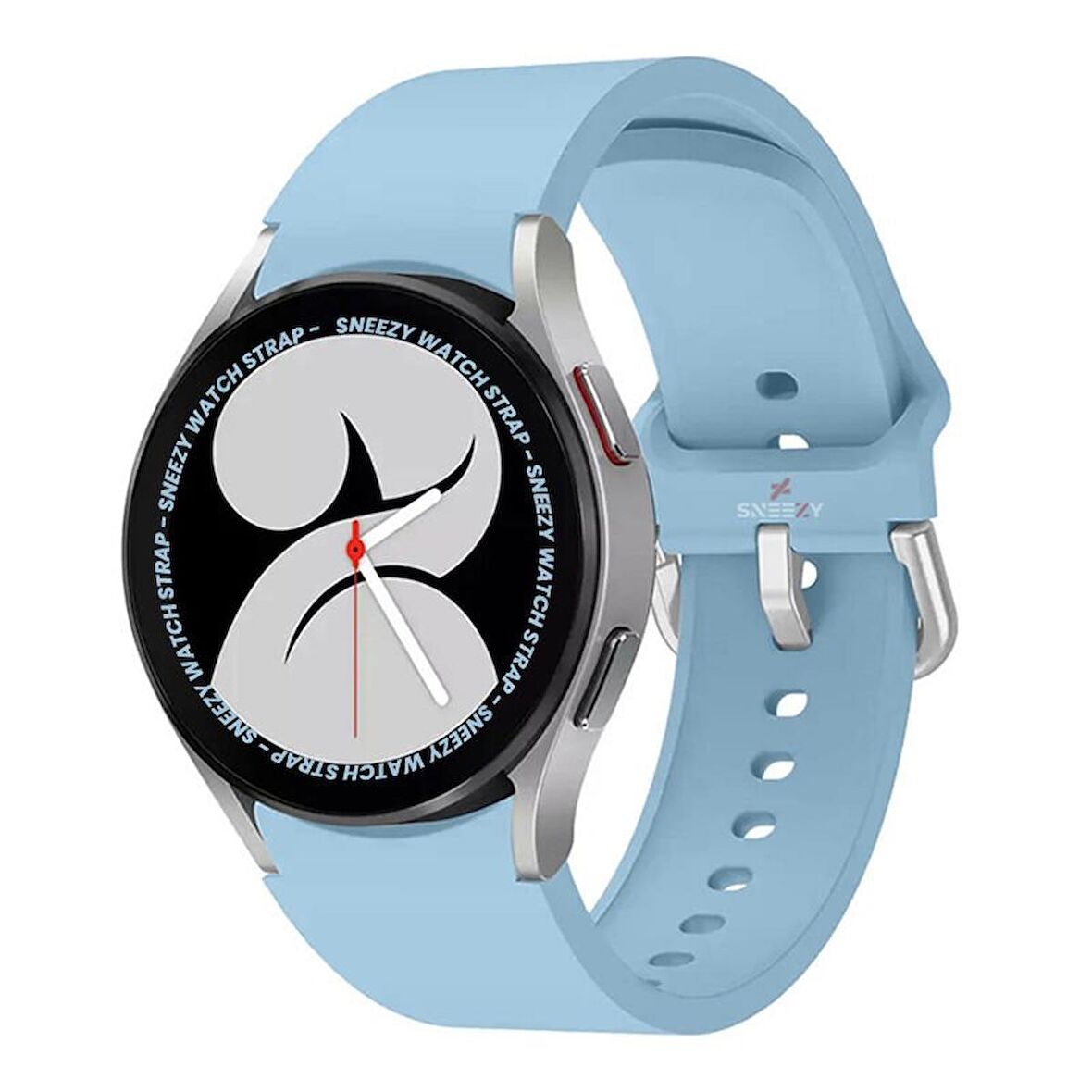 Samsung Galaxy Watch 4 5 Pro 40 42 44 45 46mm Uyumlu Orjinal Tasarım Kavisli PureLux Silikon Kordon