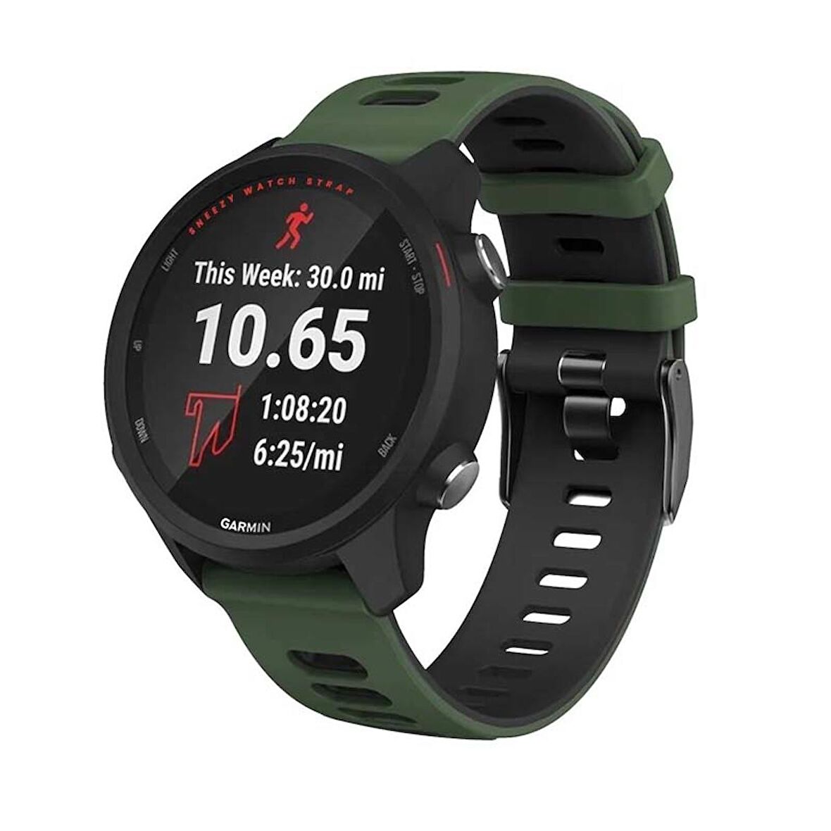 Samsung Galaxy Watch 6 – Classic 40-43-44-47mm 20mm uyumlu Stride Çift Renkli Silikon Kordon