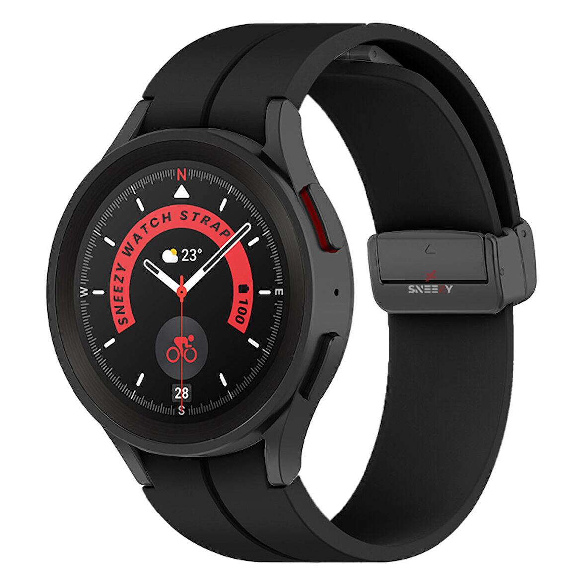 Samsung Galaxy Watch 6 40 43 44 47mm Uyumlu Kavisli Coastal Manyetik Tokalı Silikon Kordon