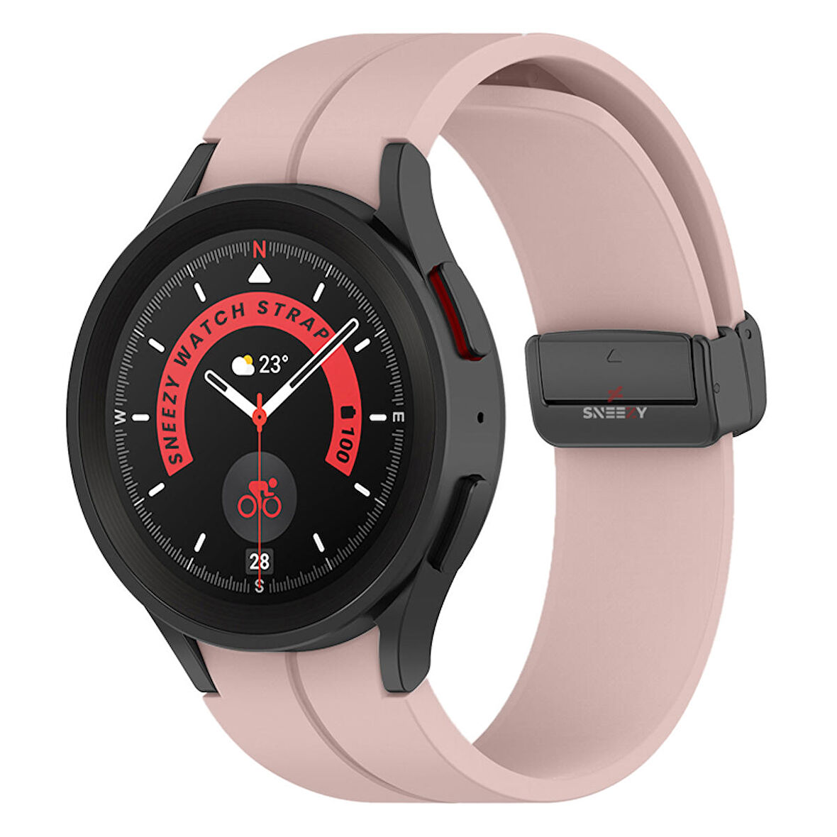 Samsung Galaxy Watch 6 40 43 44 47mm Uyumlu Kavisli Coastal Manyetik Tokalı Silikon Kordon