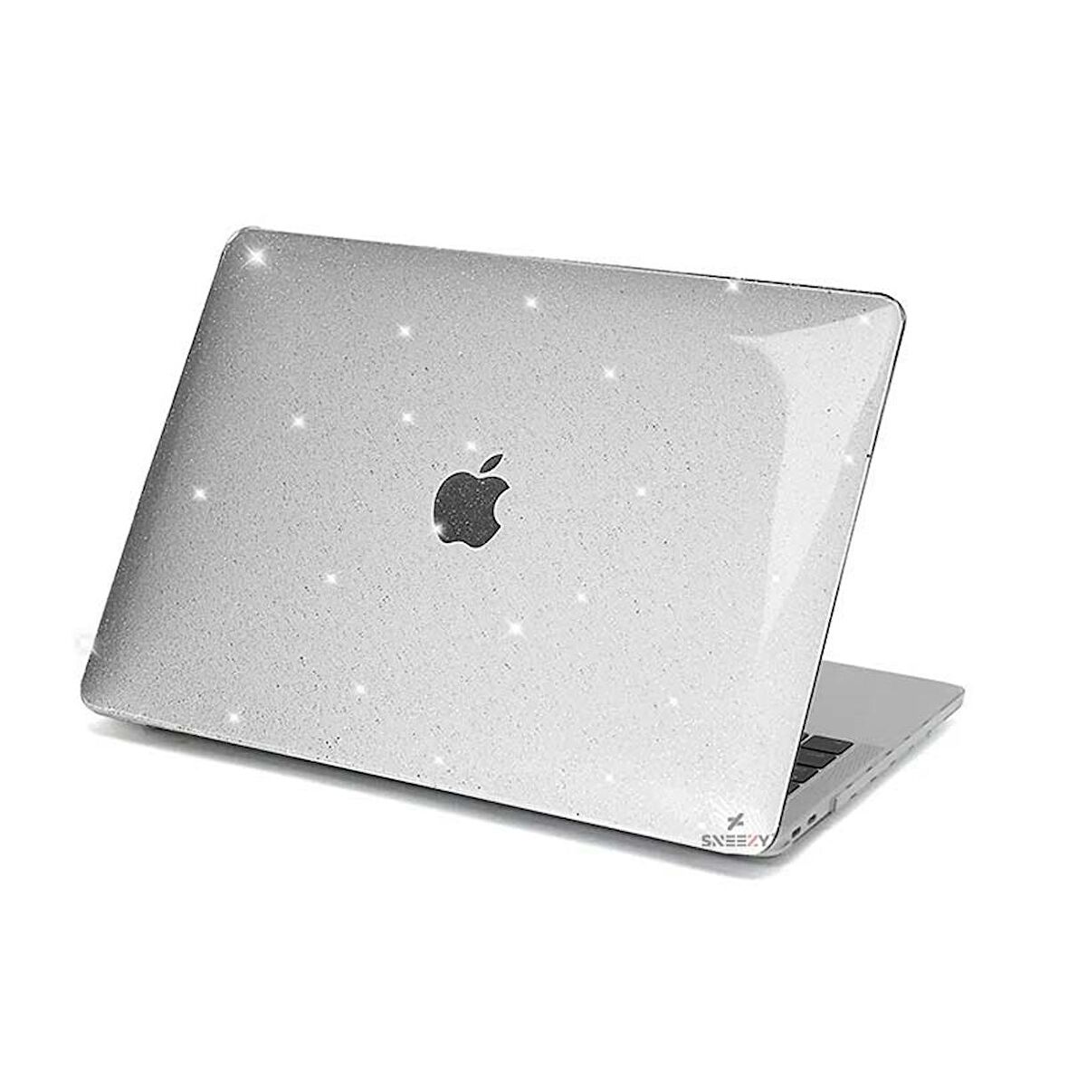 Sneezy Macbook Air 2022 13,6 İnç M2 Çip A2681 İle Uyumlu Parlak Diamond Dust Simli Kılıf