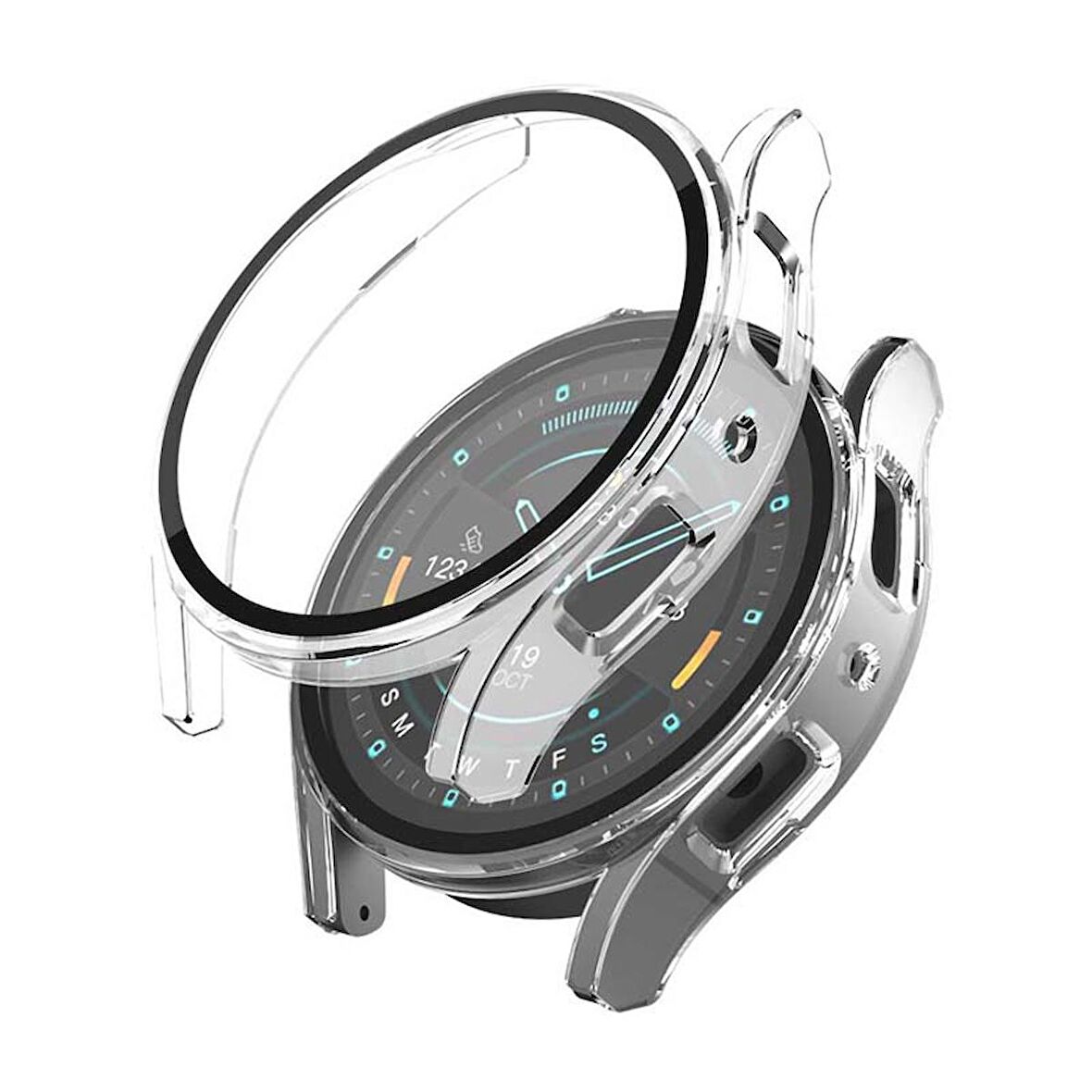 Sneezy Samsung Galaxy Watch 5 44mm PC Sert Kasa Ve Ekran Koruyucu