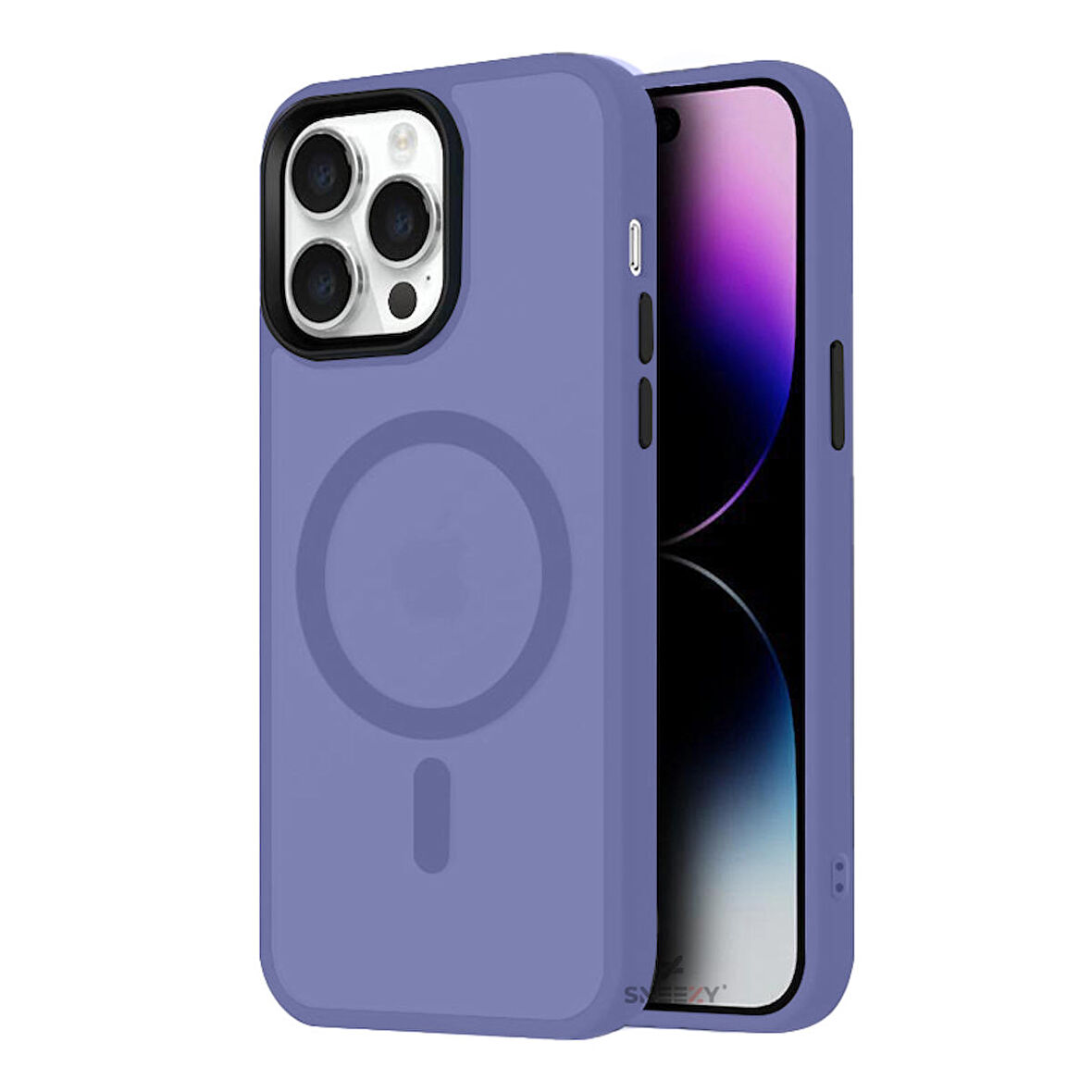 Sneezy İphone 13 Pro İle Uyumlu Magnetic Matte Prism Kapak