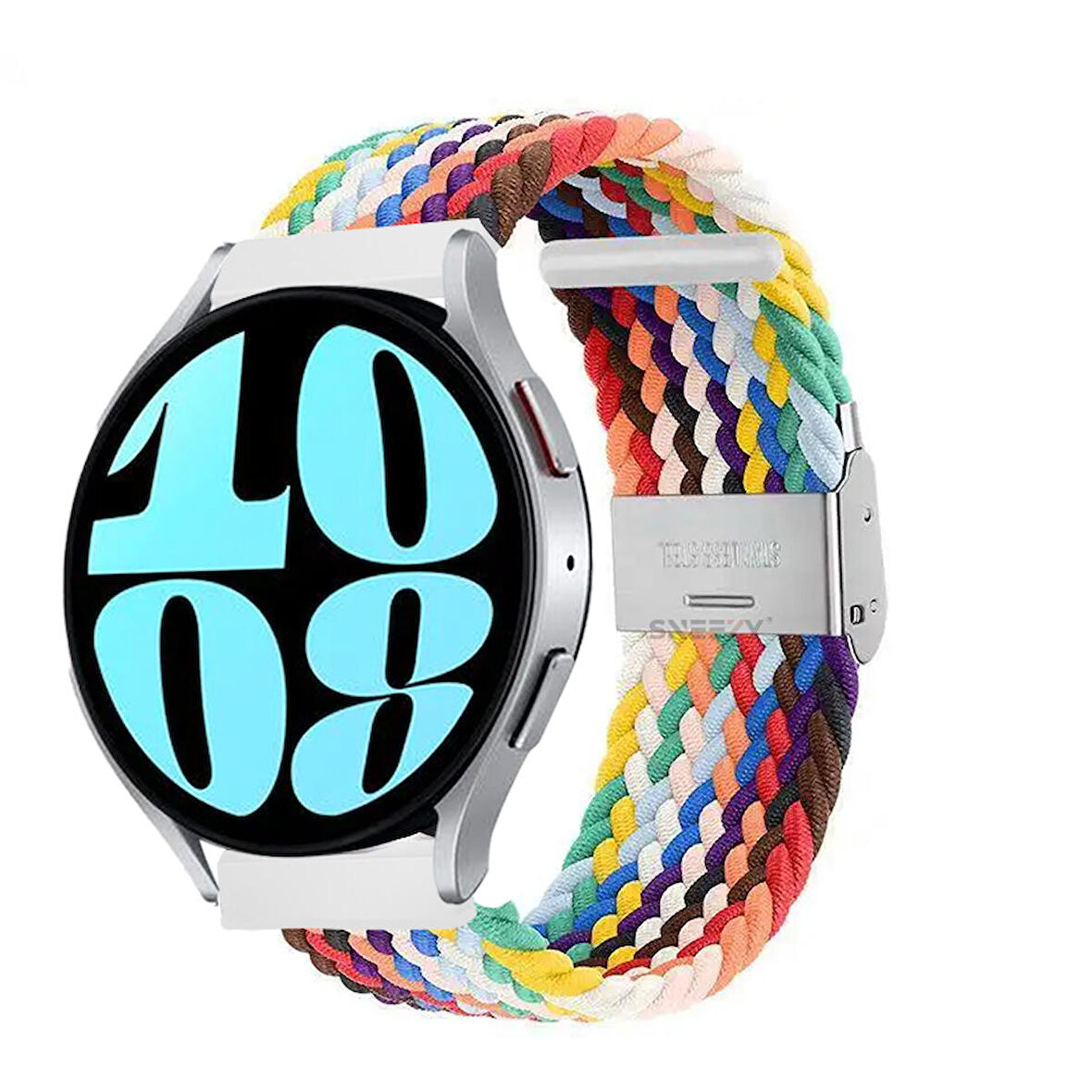 Sneezy Huawei Watch GT 3 Elegant Active 42mm Uyumlu 20mm Metal Klips Solo Fiberlink Örgü Kordon