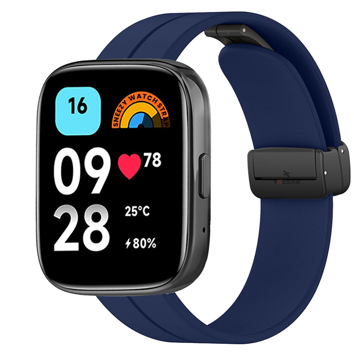 Sneezy Redmi Watch 3 Active Uyumlu Coastal Manyetik Tokalı Silikon Kordon