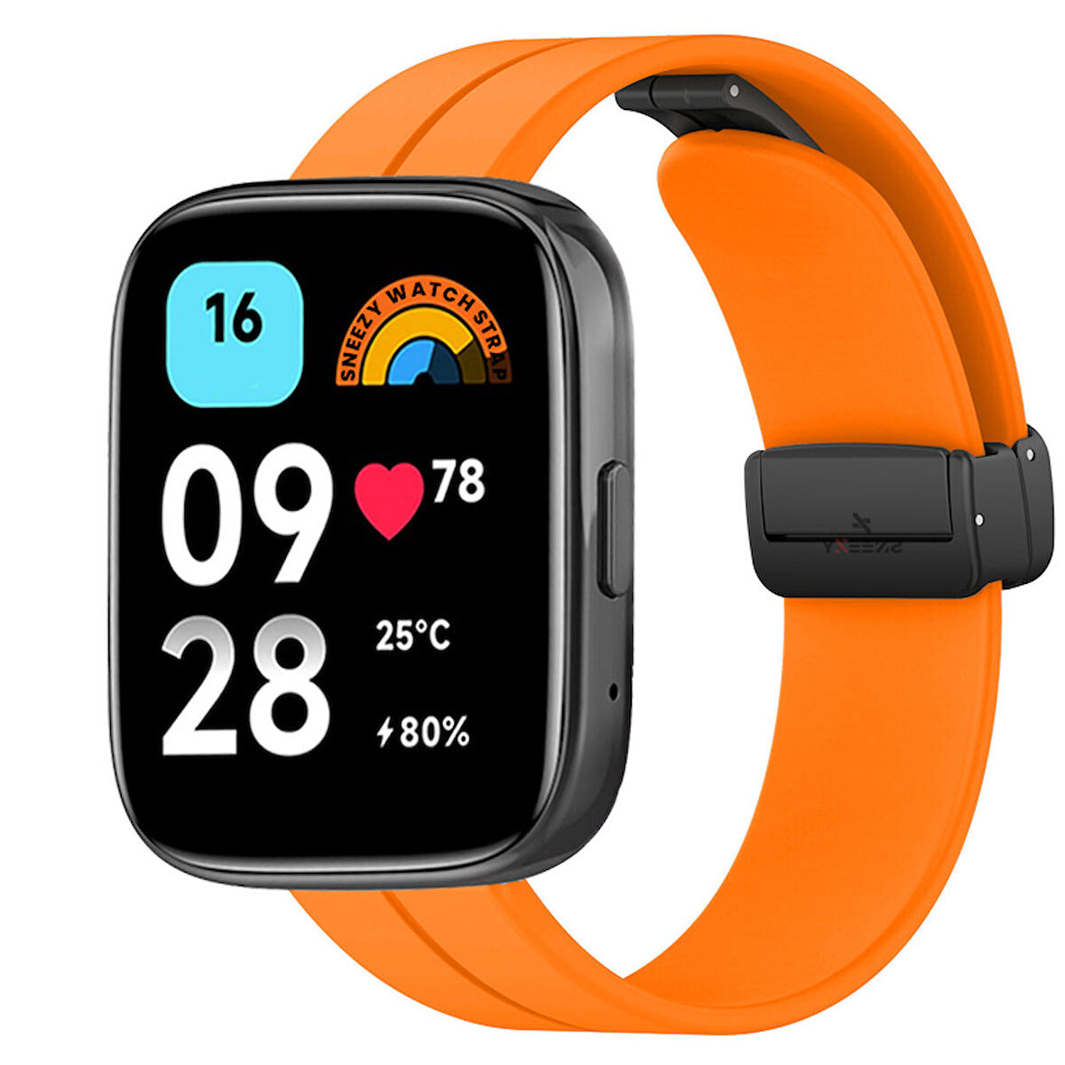 Sneezy Redmi Watch 3 Active Uyumlu Coastal Manyetik Tokalı Silikon Kordon