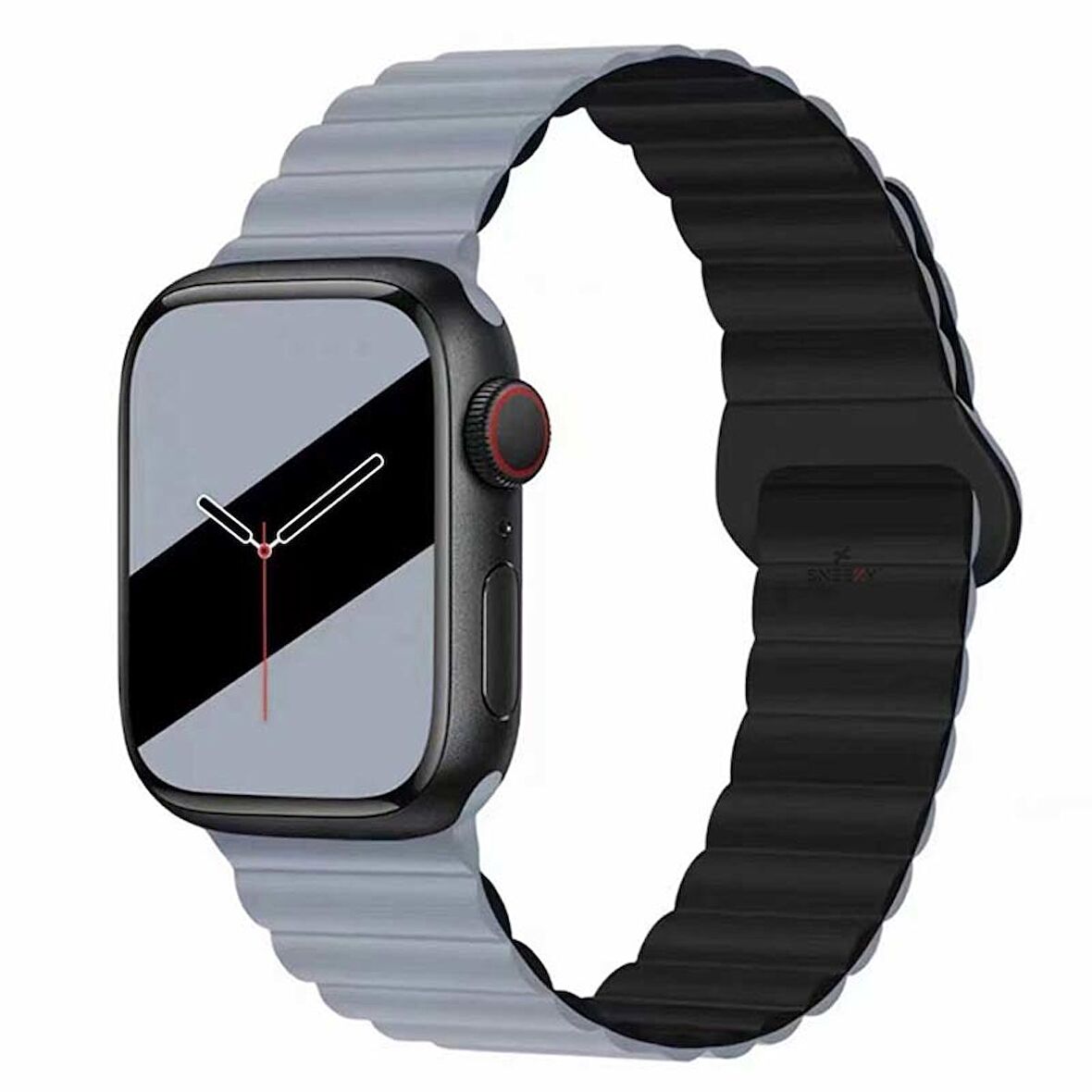 Apple Watch 38mm 40mm 41mm Seri 3 4 5 6 7 8 Se Uyumlu Harmony Duo Magnetik Silikon Kordon