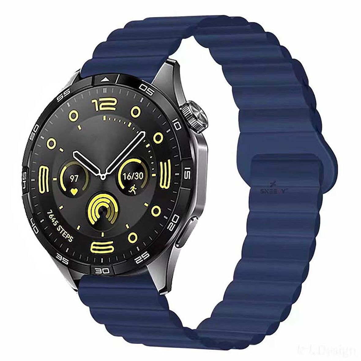 Huawei Watch Ultimate – Watch Buds 22mm Uyumlu Harmony Duo Magnetik Silikon Kordon