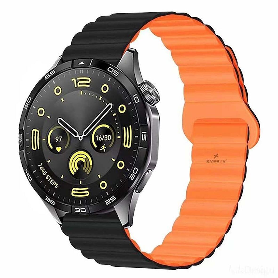Huawei Watch GT3 Elite-Active 46mm-GT3 Pro-GT3 Se 22mm Uyumlu Harmony Duo Magnetik Silikon Kordon