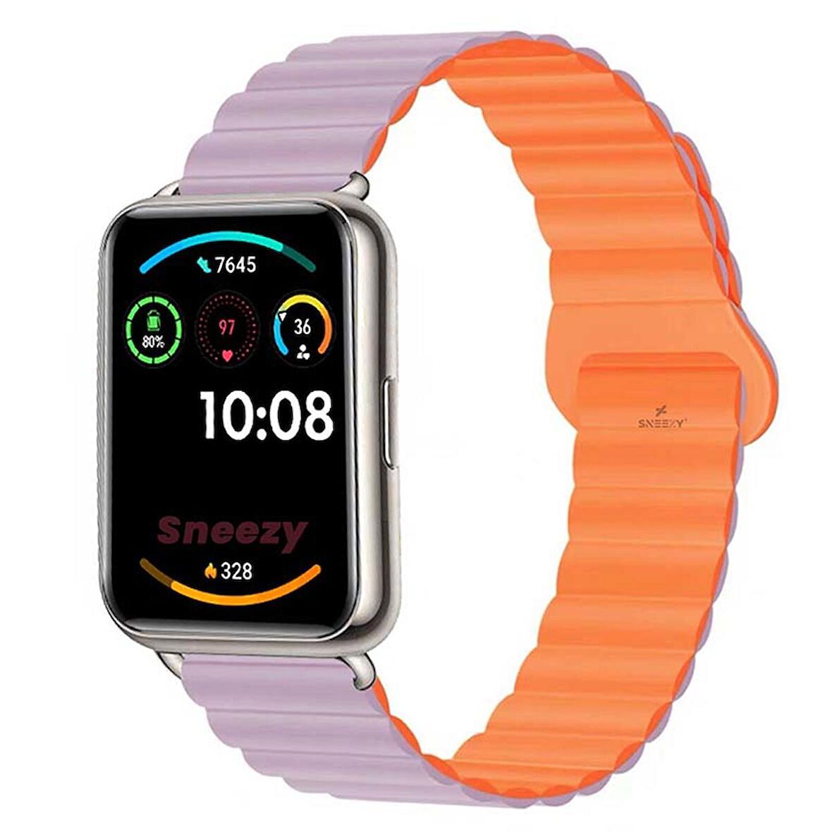 Huawei Watch Fit 2 İle Uyumlu Harmony Duo Magnetik Silikon Kordon