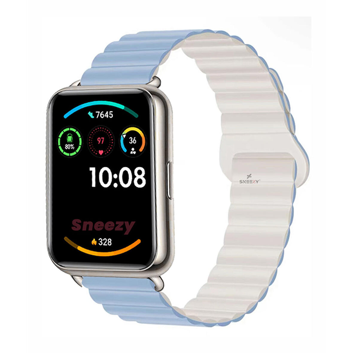 Huawei Watch Fit 2 İle Uyumlu Harmony Duo Magnetik Silikon Kordon