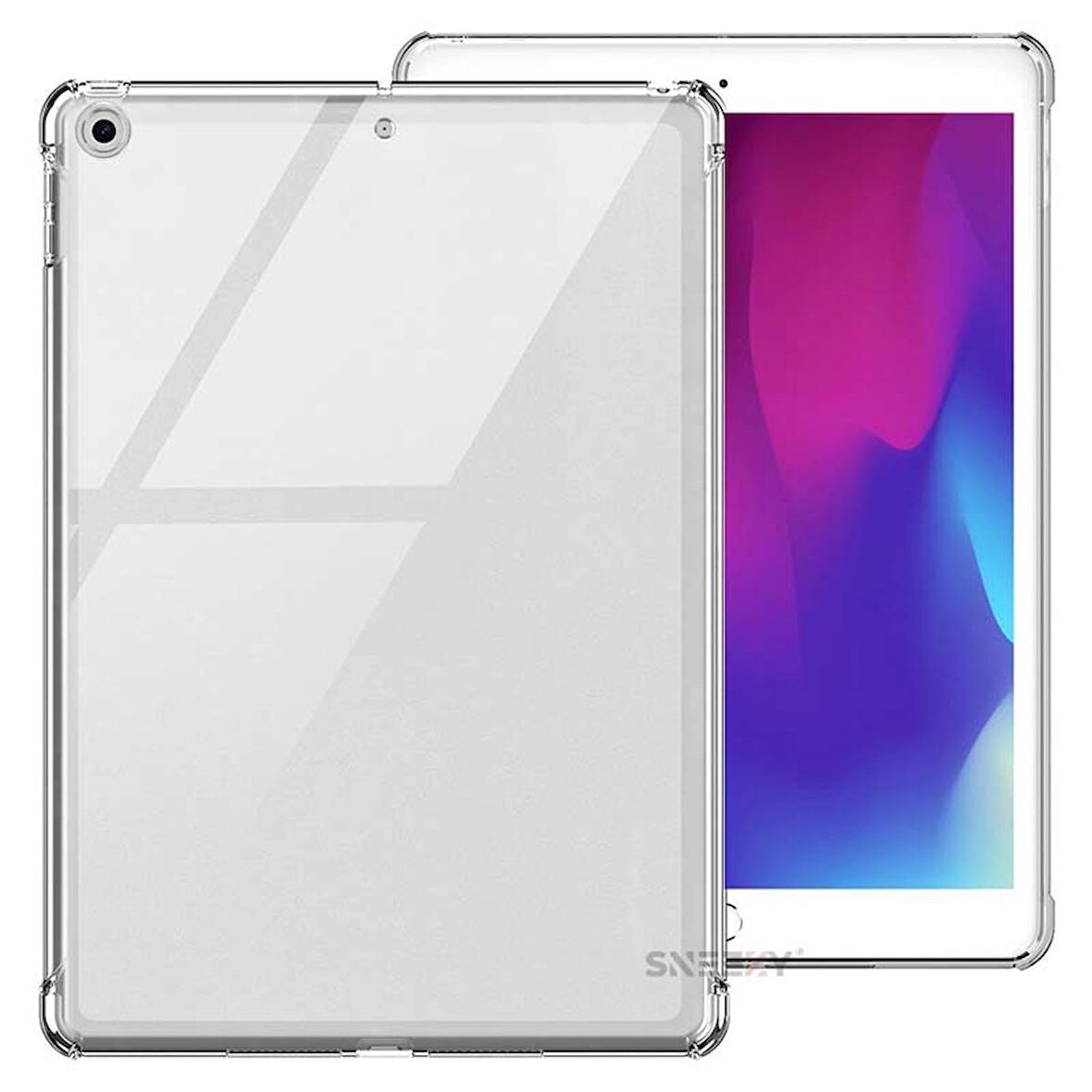 Apple iPad 5.6. Nesil 9.7 İnç Air 9.7 İnç Kılıf ShockArmor Clear Köşe korumalı şeffaf tablet kılıfı