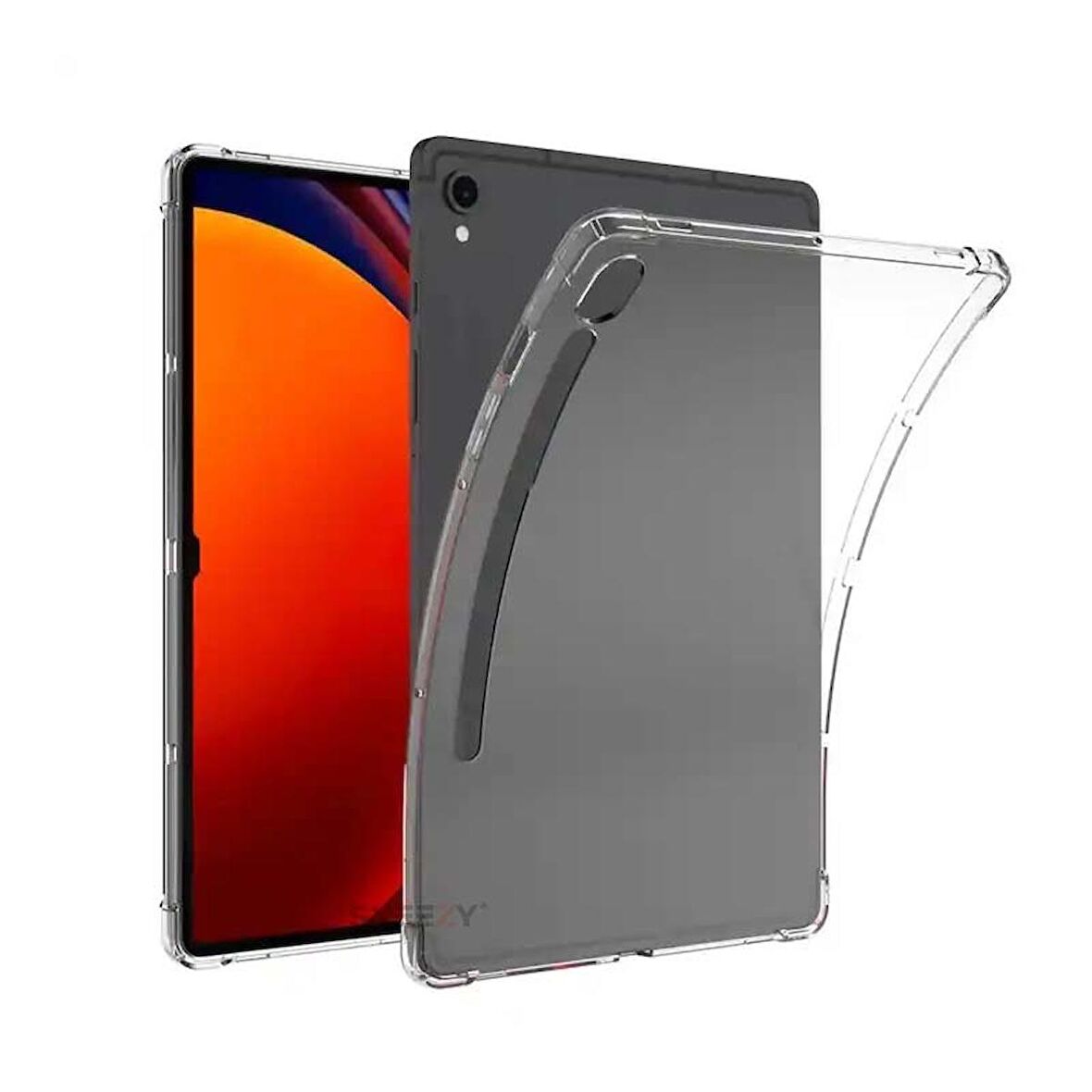Samsung Tab S8 SM-X700 11 İnç Kılıf ShockArmor Clear Köşe korumalı şeffaf tablet kılıfı