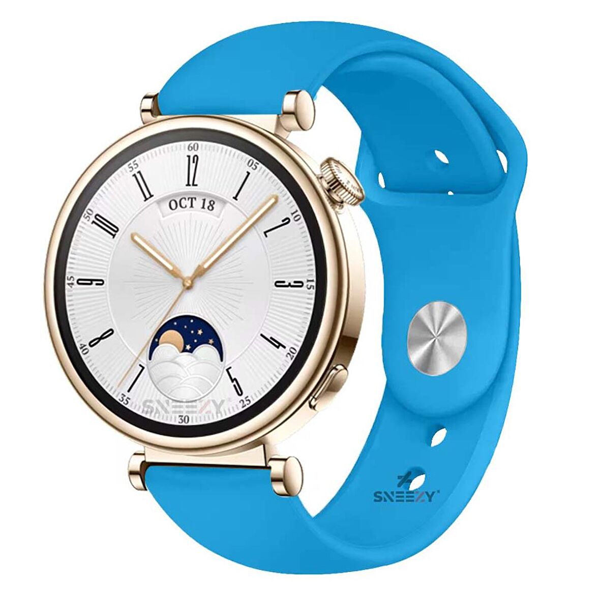 Sneezy Huawei Watch GT 4 41mm İle Uyumlu 18mm PureLux Soft Silikon Kordon