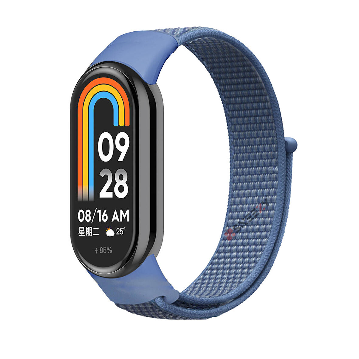 Xiaomi Mi Band 8 İle Uyumlu Hasır Nylon Akıllı Bileklik Kordon - Saat Kordonu