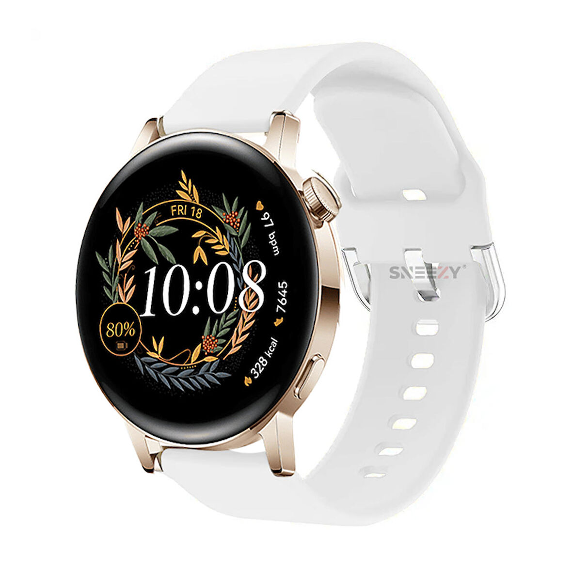 Huawei Watch Gt3 42mm Ile Uyumlu 20mm Purelux Soft Tokalı Silikon Kordon Dayanıklı Spor Stil