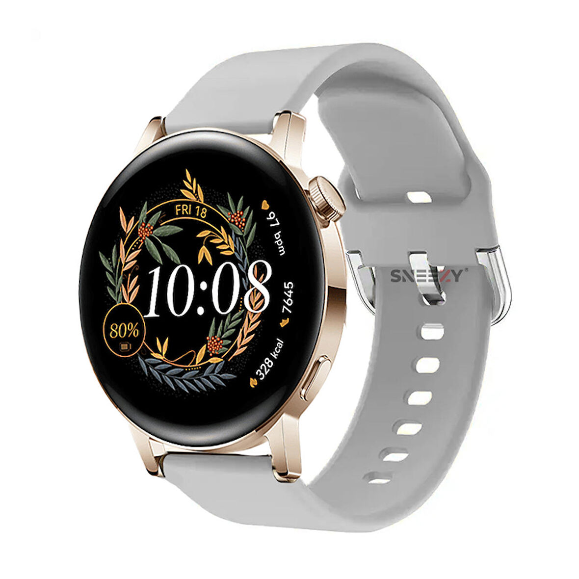 Huawei Watch Gt2 42mm Ile Uyumlu 20mm Purelux Soft Tokalı Silikon Kordon Dayanıklı Spor Stil