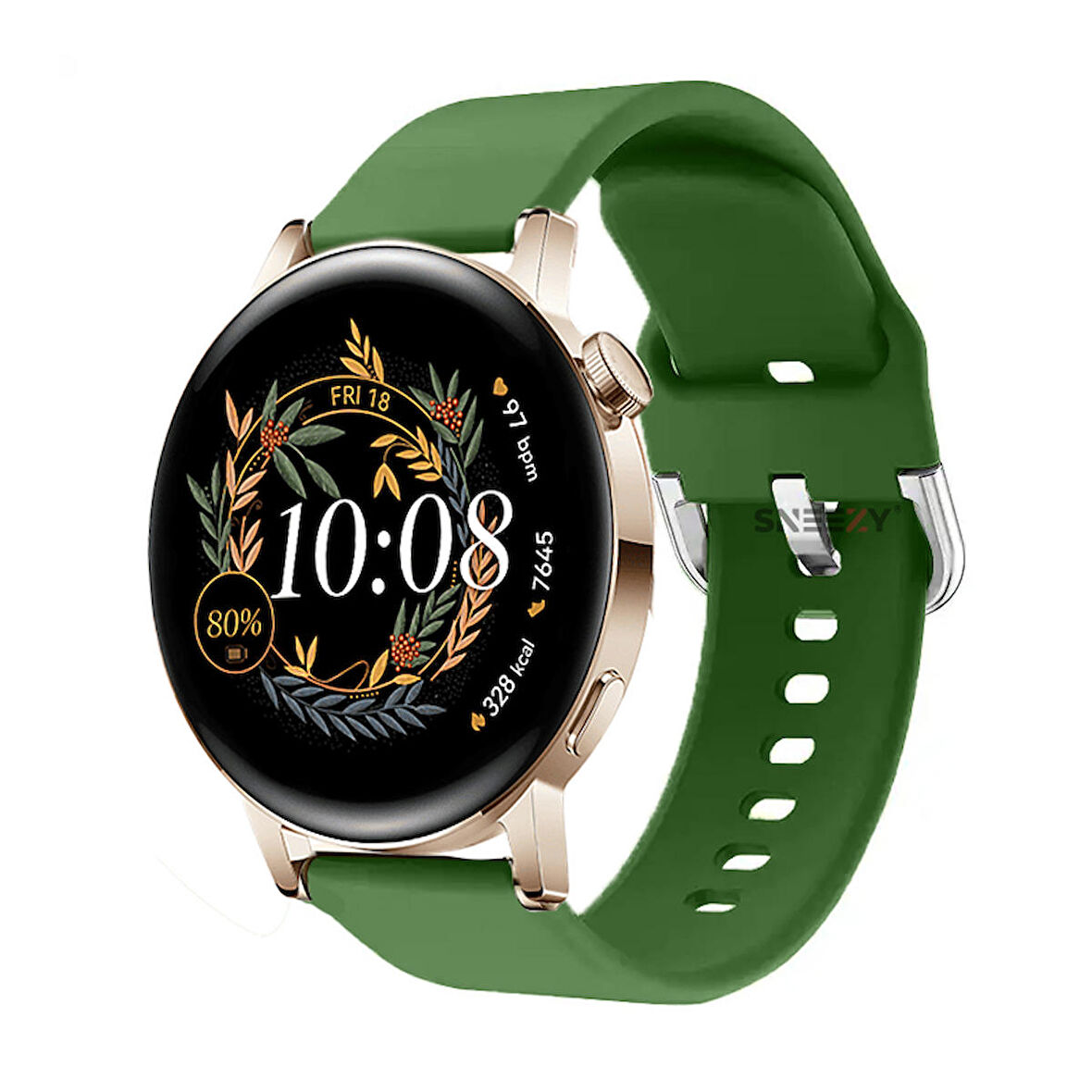 Huawei Watch Gt2 42mm Ile Uyumlu 20mm Purelux Soft Tokalı Silikon Kordon Dayanıklı Spor Stil