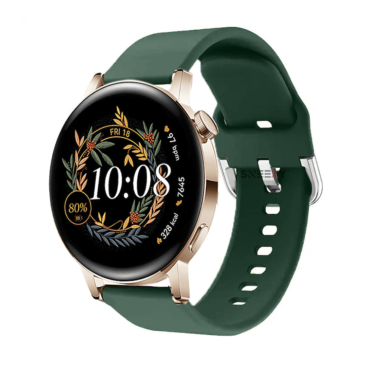 Samsung Galaxy Watch 4 40mm-42mm-44mm-46mm Ile Uyumlu 20mm Purelux Soft Tokalı Silikon Kordon Dayanıklı Spor Stil