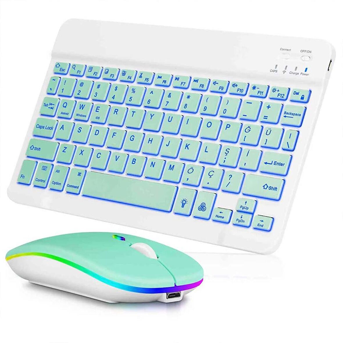 Honor Pad X9 RGB Işıklı Bluetooth & Wireless Türkçe Klavye Mouse Seti