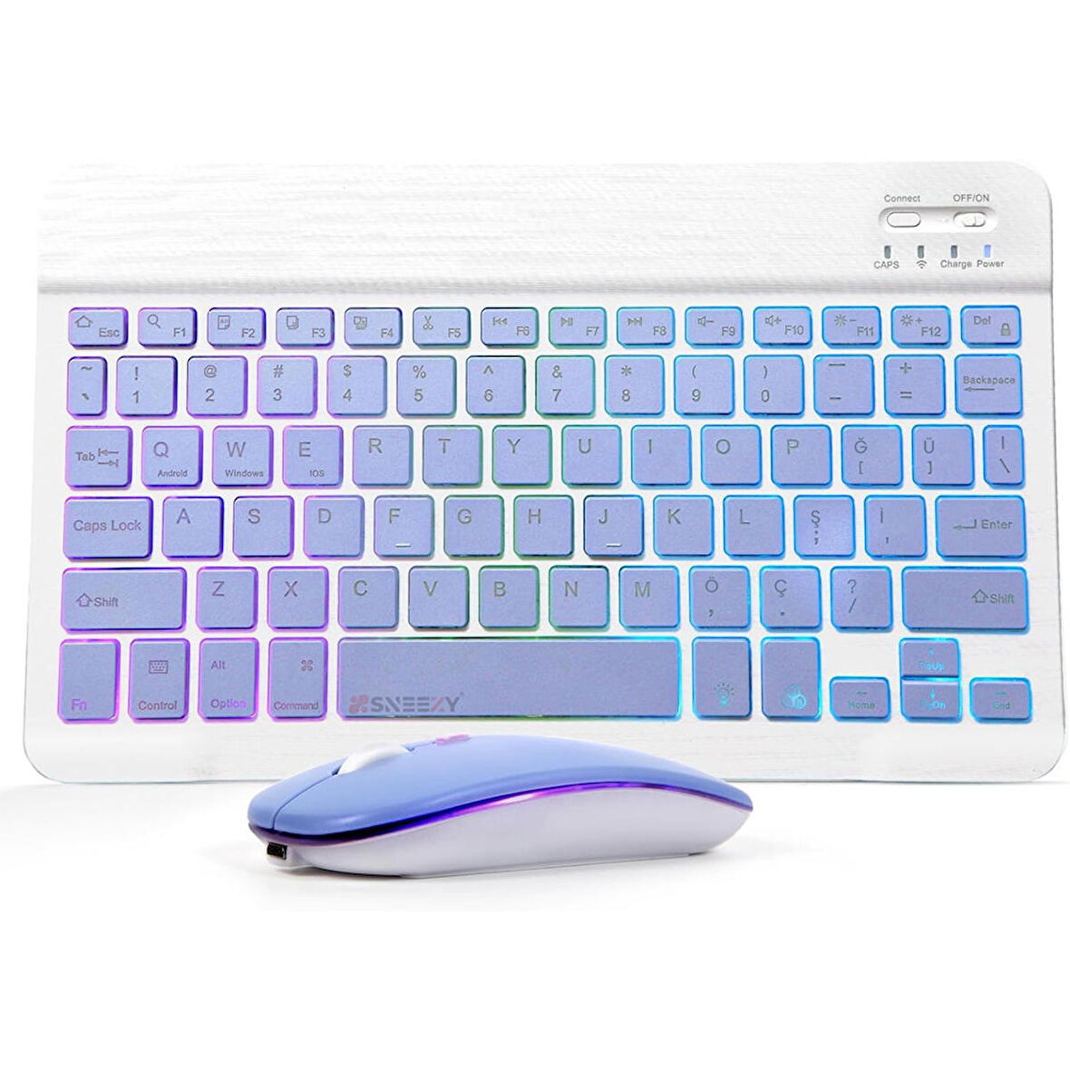 Honor Pad 9 RGB Işıklı Bluetooth & Wireless Türkçe Klavye Mouse Seti